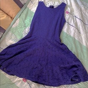 Blue Floral Kids Dress